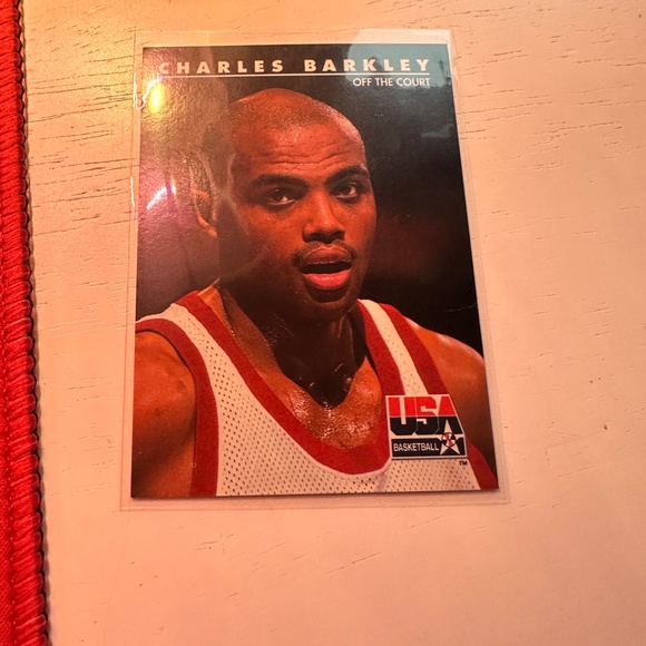 USA Olympics 90's Men's Basketball 18 card lot w/ 96 Silver Foil Olajuwon - Picture 3 of 12